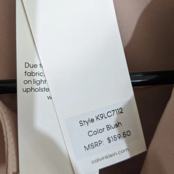 Calvin Klein Faux Suede Pale Pink Jacket Blazer New  4 - Picture 3 of 3
